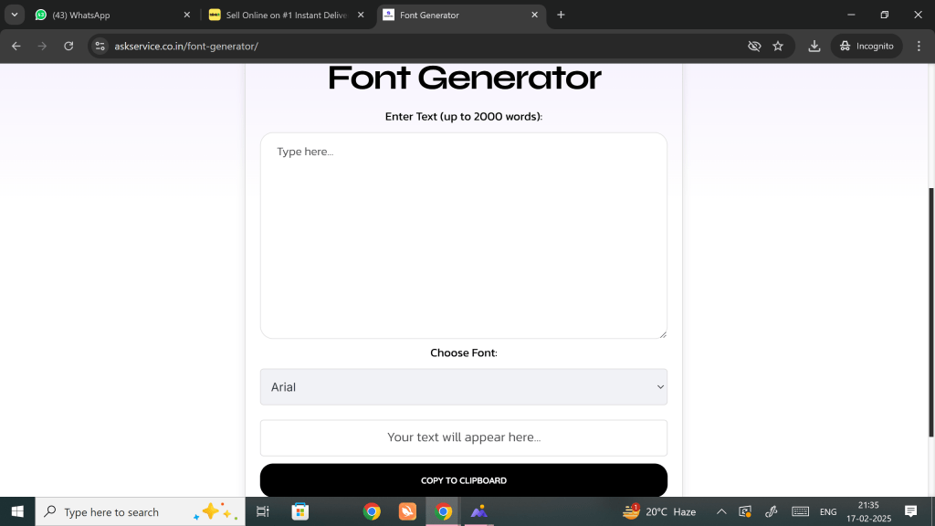 Font Generator